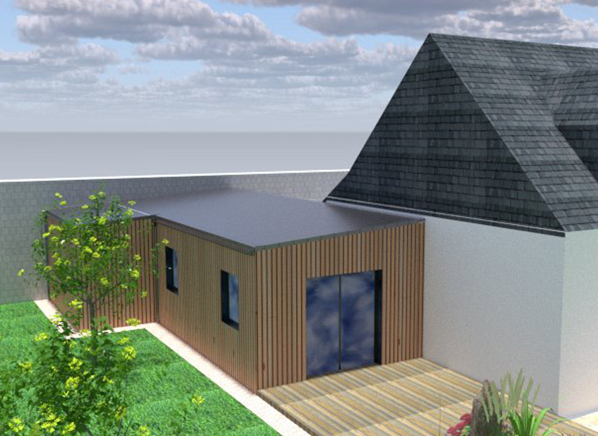 Plan Extension bois Pont-Scorff Lorient