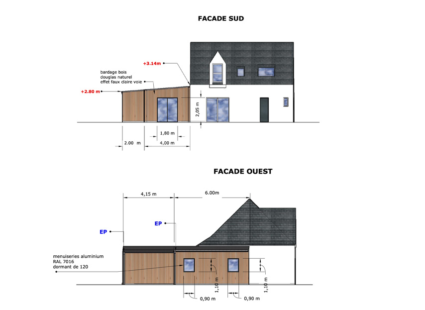 Plan carport Pont-Scorff Lorient