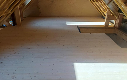 Pose plafond bois Gestel
